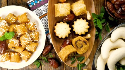 Wall Mural - baklava and other oriental dessert