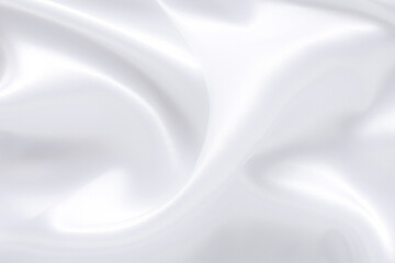 Wall Mural - white fabric texture background ,wavy fabric