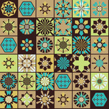 Fototapeta Kuchnia - Seamless geometric pattern in retro style. Hexagonal tile pattern.