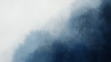 Hand Painted Dark Blue Color With Watercolor Texture Abstract Background	