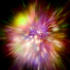 Wall Mural - big splash in universe. space background. colorful lights.the elements of this image furnished by na
