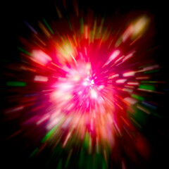 Wall Mural - big splash in universe. space background. colorful lights.the elements of this image furnished by na