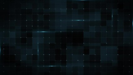 Wall Mural - Abstract Digital Data Technology Grid Fx Background Loop/ 4k animation of an abstract background with digital data technology graphic grid seamless looping