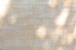 background of beige sandstone masonry with sun glare.