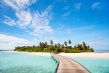 Beautiful Tropical Beach At Maldives
