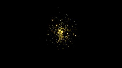 Wall Mural - logo particle center light transition animation
