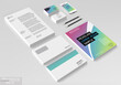 Business corporate identity template set. Vector mock up for office.