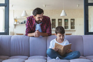 Wall Mural - Father and son