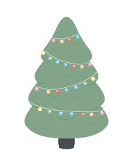 Poster - christmas tree illustration