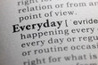 Dictionary definition of everyday