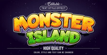 Editable Text Style Effect - Monster Island Text Style Theme.