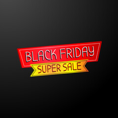 Wall Mural - 3D black Friday design, for banner, poster, flyer, and other promotional media.