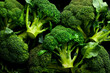 © Yaruniv-Studio - Fresh green broccoli. Macro photo. Top view.