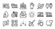 © blankstock - Water drop, Hand and Graph laptop line icons set. Secure shield and Money currency exchange. Business podium, Online survey and Love letter icons. Smile, Computer cables and Leaf signs. Vector