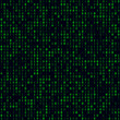 © Eugene Ga - Digital cover with a green filled binary background. Medium-sized seamless pattern. Charming vector illustration.
