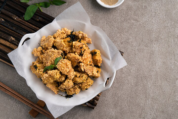 Sticker - Delicious fried popcorn chicken in Taiwan.