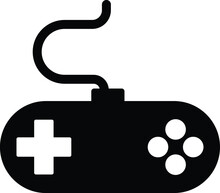 Game Controller Isolated Vector Icon Which Can Easily Modify Or Edit

