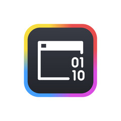Wall Mural - coding - sticker