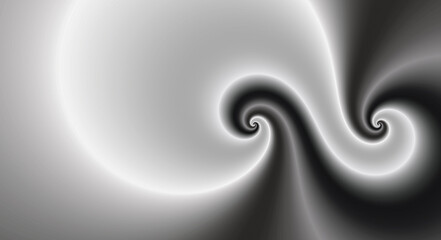 Poster - Triple Spiral and swirl motion twisting circles design