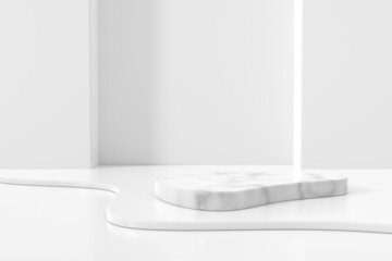 Wall Mural - Display stand design. 3D product display. 3D rendering.