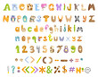 © Marina - Collection of letters, numbers and punctuation marks from animals. Colorful alphabet for children.