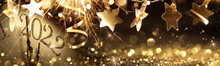 New Year's Eve 2022 Celebration Background With Stars