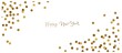 © olechkaart - Card with golden confetti circles. Holiday background design for invitation, thank you card, wedding, shop promotion.