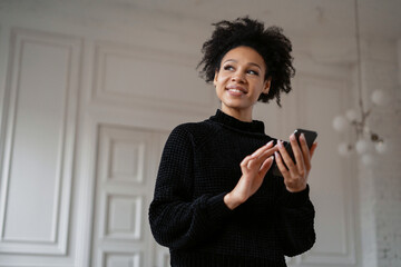 Startup workplace in the office surf the Internet. The designer works on the phone. Student online training. A freelance blogger maintains an account on a social network.