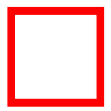 Shape Square Red Box