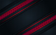 © zika_studio - Modern background futuristic technology Hexagonal glow Red