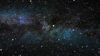 Wall Mural - 3d animation of space travel through numerous constellations and galaxies. cosmic moving and glowing