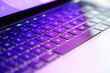 © seyfullah - close-up laptop keyboard with warm light. copy space. selective focus photo.