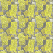 Seamless Hand-drawn Pattern Of Yellow And Gray Rectangles. Geometric Ornament. Fashionable, Stylish, Modern, Unusual Design Of Wall Wallpaper, Fabric, Textiles, Cover, Background.