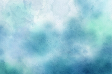 Wall Mural - Blue watercolor abstract background