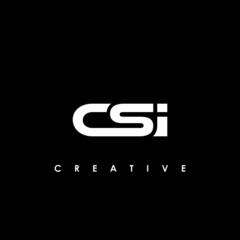 CSI Letter Initial Logo Design Template Vector Illustration