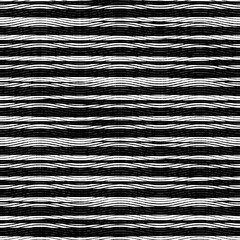 Wall Mural - Seamless geometric black white woven herringbone style texture. Two tone 50s monochrome pattern. Modern textile weave effect. Masculine broken line repeat jpg print. 