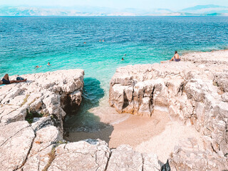 Summer at Kanoni Beach, Kassiopi, Corfu, Greece