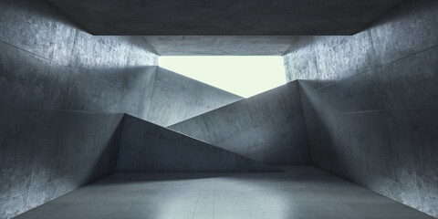 Wall Mural - abstract geometric concrete texture.