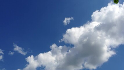 Poster - The footage of clouds on the blue sky