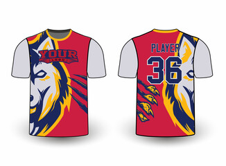 All sports team jersey design with an elegant edgy and wild look for all your casual, fashion, and sportswear