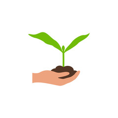 Canvas Print - plant icon design template vector