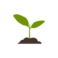 Canvas Print - plant icon design template vector