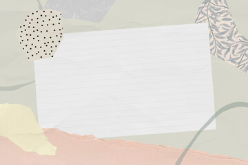Wall Mural - blank gray note template vector