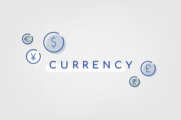 Wall Mural - Currency exchange design element banner vector