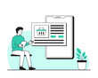 © fendy - online shopping mobile applications concept illustration