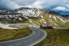 Serpentine road over mountain pass - Grossglockner, Austria