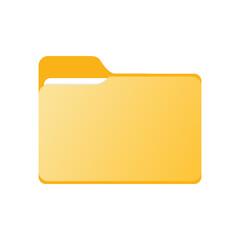 Folder icon. Documents directory. Desktop icons. My computer PC shortcut signs. System software and devices. New eleven inspired vector illustrations.