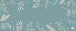 © Esther - Winter Hintergrund Freiraum für Text Floral Karte