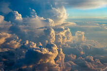 Amazing View Of Cumulus Clouds Background
