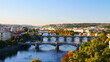 Prag, Tschechien: Brückenpanorama